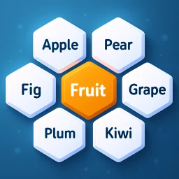Hexa Words: 단어 연상 퍼즐 아이콘